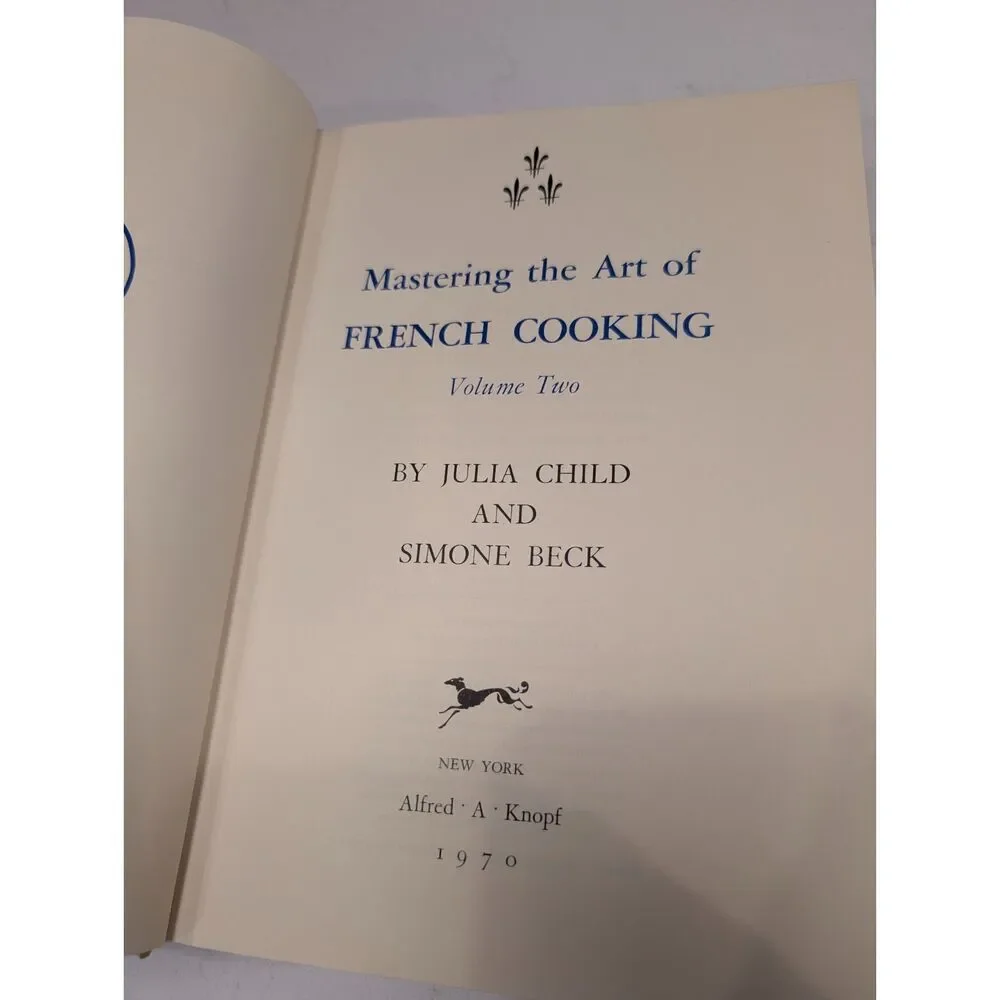 Mastering the Art of French Cooking Vol 2 Julia Child 1970 First Edition Knopf
